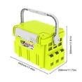 thumbnail image 3 of Organizador De Almacenamiento De Pesca Caja de pesca de carpa multifuncional portátil duradera para artes de pesca (S amarillo) Sywqhk Para Estrenar, 3 of 8