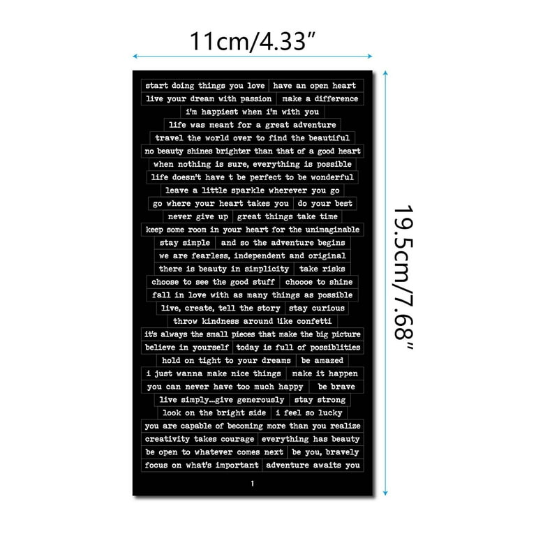  Fainne 1500 Pcs Quote Stickers for Journaling 30 Sheet