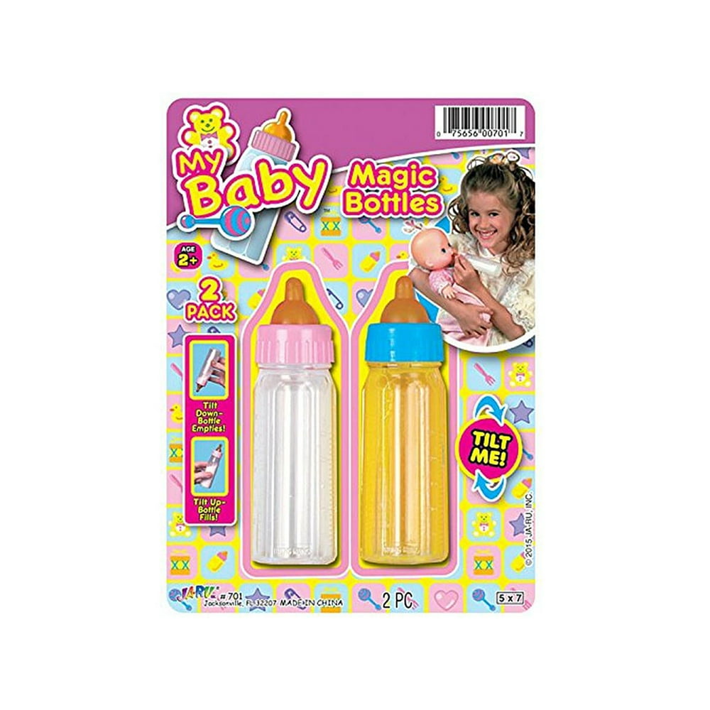 Castle Toys Milk & Juice Magic Baby Doll Bottles
