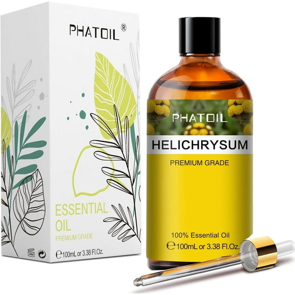 100ML Helichrysum Essential Oil for diffuser, 100% Pure Helichrysum Oil by PHATOIL