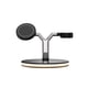 thumbnail image 2 of Cargador inteligente Auricular de cargas Dock de carga Carga rápida 3 en 1 Travel Office Homen Office Hotel Desktop Stand Pad con cable negro tholdsy EL006101-01B, 2 of 7