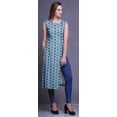 thumbnail image 3 of Bimba Printed Straight Tunic DressesÂ&nbsp;ForÂ&nbsp;Women Sleeveless Side Slit Kurti, 3 of 6