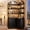 Black, variant on 74 Inch Tall L-Shaped Corner Bookshelf, 6-Tier Arched Storage Cabinet with Adjustable Feet & Anti-Tipping Design for Living Room & Office