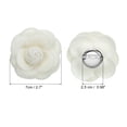 thumbnail image 2 of Broches de Flor Camelia Vintage Hechos a Mano, Pines de Flor de Tela, Corsage Floral para Mujeres Crema, 2 of 7