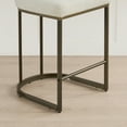 thumbnail image 5 of CHITA 26 inch Counter Height Bar Stool Set with Brass Frame Set of 2, Fabric in Linen, 5 of 9