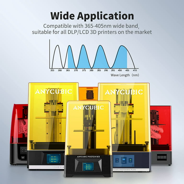5KG ANYCUBIC Resina Lavable al Agua per LCD Resin Impresora 3D 4K/6K/8K  LCD/DLP