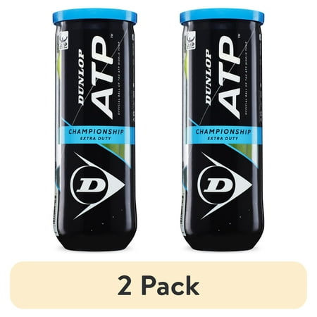 (2 pack) Dunlop ATP Championship Extra Duty Tennis Balls (3 Balls)