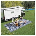 thumbnail image 2 of Outdoor Rug 9x18ft, Reversible Waterproof RV Patio Rug - Floral, 2 of 5