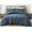Steel Blue, variant on Chezmoi Collection Cliff 3-Piece Lightweight Cooling Comforter Set, Queen- Rayon Derived from Bamboo & Polyester Blended, Soft Breathable Bedding for Hot Sleepers, Steel Blue