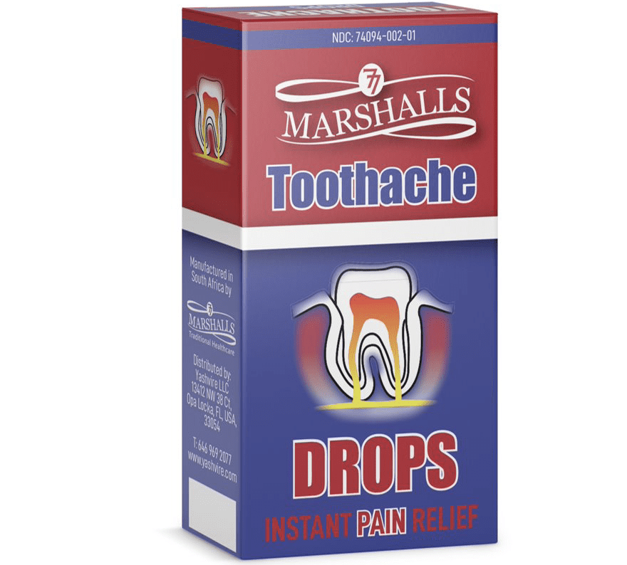 Marshalls Toothache Drops - Instant Relief for Dental Pain Liquid Dropper