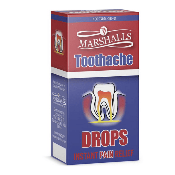 Marshalls Toothache Drops Instant Relief for Dental Pain Liquid