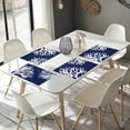 thumbnail image 4 of Placemats Set of 4, Navy Blue Coral Placemats Set of 4, Marine Life Ocean Tablemats Washable Placemat Table Decoration for Kitchen Table Dinner Party Home Decor Indoor Outdoor 13x19 Inch, 4 of 8