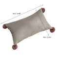 thumbnail image 2 of Ramiter Velvet Pillowcase Cushion Cover Sofa Office Waist Pillow Bed Back Rectangular Wool Ball Standard Silk Pillowcase, 2 of 3