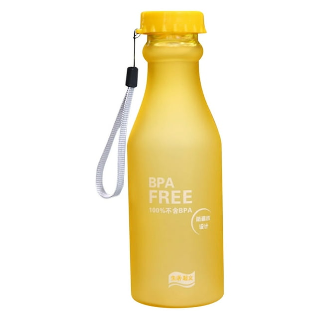 Discount Qaailabf 550ml Bottle Plastic Cup Transparent Matte Portable Not Easy To Break Water Cup Outdoor Sports Travel Water Bottle Portable Leak-proof