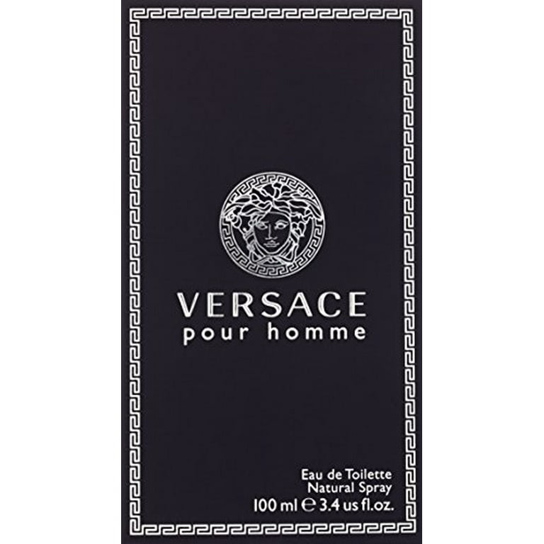  Versace Pour Homme Eau De Toilette Natural Spray, 3.4 Fl Oz :  Versace Cologne : Beauty & Personal Care