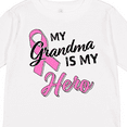 thumbnail image 4 of Inktastic My Grandma is My Hero Breast Cancer Awareness Boys or Girls Long Sleeve Toddler T-Shirt, 4 of 5