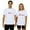 White, variant on Womens Valentine'S Day Tee Graphic Heartbeat Print Crew Neck Short Sleeve Womens Work Clothing,White,2XL