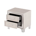 thumbnail image 4 of Furvclv Nightstand, Side Tables Bedroom With 2 Drawers, Metal Legs, Mid Century Velvet Bedside Table, End Side Table, Fully Assembled Except Legs And Handles, 4 of 8