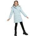 thumbnail image 3 of Wantdo Girls' Coat Warm Winter Jacket Waterproof Puffer Lined Outerwear Jacket Light Blue 14/16, 3 of 11