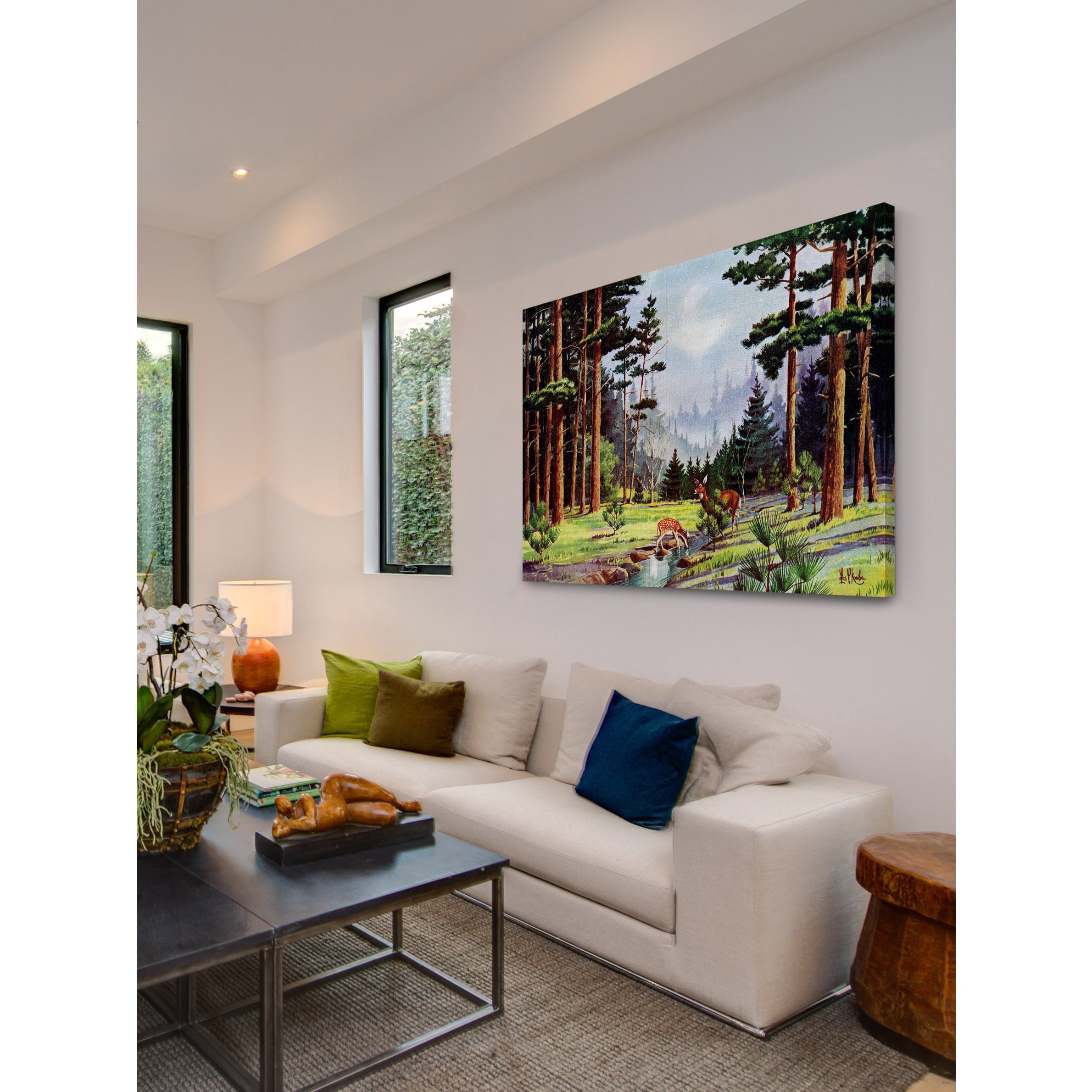 "Minnesota Woods" Painting Print on Wrapped Canvas