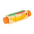 thumbnail image 3 of Juguete de madera giratorio para niños, ideal para el reconocimiento, el aprendizaje temprano y el desarrollo de la motricidad fina. Regalo perfecto. Naranja, 3 of 9