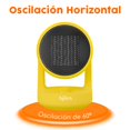 thumbnail image 3 of Calentador Eléctrico Portátil PTC Amarillo I Marca björn I Oscilación Horizontal y Vertical I 2 Niveles de Calor 1000W, 3 of 5