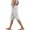 White, variant on DuoJiaJ Womens Linen Shorts Knee Length Casual Loose Capri Pants Summer Elastic Waist Drawstring Pants With Pockets Women’s Casual Pants