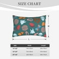 thumbnail image 3 of Plush Throw Pillow Covers, cute Skull organ Pillow Cases with Invisible Zipper, Breathable Microfiber Pillow Cases Standard Size for Sleeping Bedroom Sofa Living Room 14x20, 3 of 5