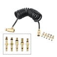 thumbnail image 2 of Green Gas Adapter Tube Gas Bottle Replenish Adapter Set With 5Pcs Brass Adapters YIWEI, 2 of 9