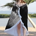 thumbnail image 3 of Qocolhg Serviette de Plage en Microfibre Ronde Imprimée Légère Serviette de Bain Colorée Légère et durable Couverture de Plage Anti-Sable Tapis de Plage Serviette Multi-Usage pour Voyage Piscine en Liquidation, 3 of 10