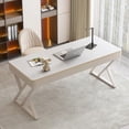 thumbnail image 4 of Study Modern Office Desks - Slate Luxury Workbench - Home Office Desks - Table Computer Escritorio Ordenador Work Furniture QF50OD My Lux Decor Round, 4 of 16