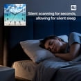 thumbnail image 4 of Ocean Blue Wooden Wall Clock Silent Non Ticking, Beach Nature Coast Sea Shore Sky Seawater Square Wall Clocks Battery Operated, Decor Clock for Home Office, Living Room, Kitchen, 12 Inch, 4 of 9