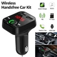 thumbnail image 4 of Transmisor Fm Bluetooth Inalámbrico Para El Coche Aux Adaptador Bluetooth Kits De Cargador De Coche Reproductor De Música Radio Fm Manos Libres Llamadas Puertos De Carga Usb Duales 2.1A Muyoka Hogar, 4 of 7
