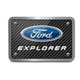 thumbnail image 2 of Ford Explorer Black Carbon Fiber Look Plate Billet Aluminum 2 inch Tow Hitch Cover, 2 of 5