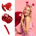 thumbnail image 3 of 3 diademas de corazón para mujer, tocado de Cupido para San Valentín, accesorios para fiestas, bodas y ocasiones especiales, 3 of 7