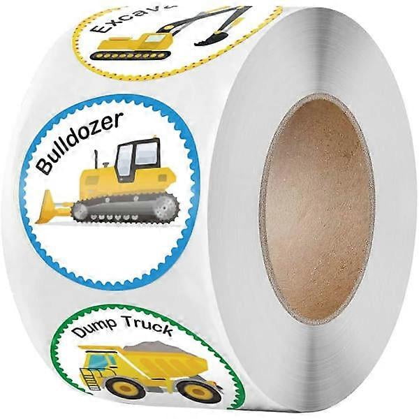 Construction Vehicle Stickers, Trucks, Excavators, Tractors, Reward Stickers, Excellent for Party Favors, Teacher Awards