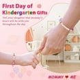 thumbnail image 2 of First Day of School Bracelet, First Day of School Gift for Kindergarten Preschool First Second Grade, Colorful Matching Heart Adjustable Bracelets for Mom and Daughter, Back to School Gifts, 2 of 6