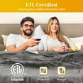 thumbnail image 6 of Sunvivi Dual Control Heated Blanket with 10 Heat Settings, Auto Off - King, Gray, 6 of 7