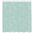 thumbnail image 2 of Ambesonne Vintage Shower Curtain, Classic Floral Swirls Print, 69"Wx75"L, Almond Green, 2 of 4