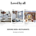thumbnail image 4 of Evlmd Placemats, Vinyl Woven Place Mats for Kitchen Table Indoor/Outdoor, Washable Wipeable Dining Transparent Gray Placemats Set of 6, 12x18 Inch, 4 of 8