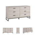 thumbnail image 6 of Signature Design by Ashley Socalle Six Drawer Dresser, Light Natural Brown, Modern Oak Grain, Pewter-Tone Pulls, 6 of 8