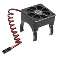 thumbnail image 1 of 1:10 Motor Disipador Control de temperatura Ventilador de enfriamiento Modelo Accesorios de automóvil Piezas de actualización Reemplazo pa Negro Yotijar Radiador de coche RC, 1 of 7
