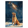 thumbnail image 3 of Hudo Pet 8X12 Unframed Starry Night Van Gogh Inspired Labrador Retriever Dog Wall Art, Animal Pet Family Oil Painting Art Print Dog Poster Wall Decor, 3 of 5