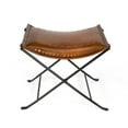 thumbnail image 3 of Butler Melton Brown Leather Stool, 3 of 5