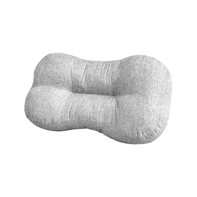 Almohada de oficina para siesta, cojín lumbar de espuma viscoelástica, almohadilla ergonómica para silla, para aliviar el dolor de espalda, para quienes duermen boca abajo, funda lavable, protector