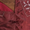 thumbnail image 4 of Vickerman QTX17121 60 in. Silver Sparkle Collection Dark Red Tree Skirt, 4 of 4