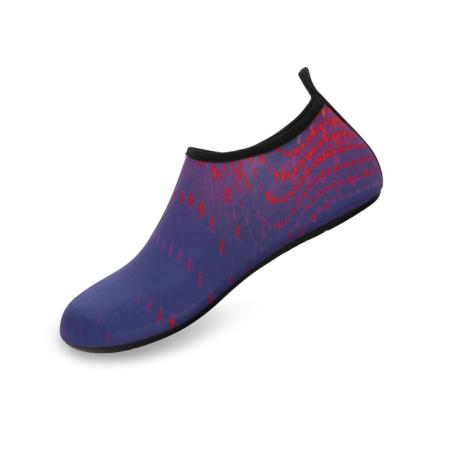 Men and Women a Slip On Barefoot Quick-Dry Beach Aqua Yoga Water Shoes (Meteor/Purple Red, 5.5-6.5 Women/5-5.5 Men)