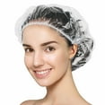 thumbnail image 2 of 50 Pcs Thicker Disposable Waterproof Shower Caps for Home Spa Hotel-white-, 2 of 6