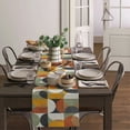 thumbnail image 4 of Nordic Retro Medieval Geometric Abstract Colors Table Runner Home Wedding Table Mat Centerpieces Decoration Dining Tablecloth, 4 of 7
