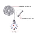 thumbnail image 4 of Bearachild 2 uds cadena de luz de ventilador extensión de cadena de tracción de acero inoxidable línea de bola de cristal colgante decorativa Iluminación novedosa Bearachild HA001256-00B, 4 of 6